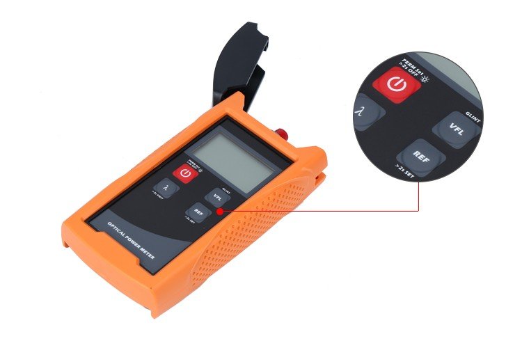 Fiber Optic Power Meter - FC SC ST adapters and 2.5mm UPP 