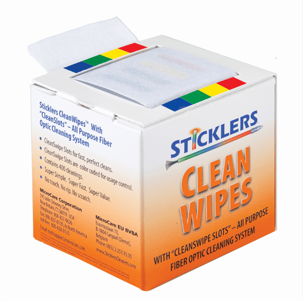 Sticklers cleanwipes MCC-WCS100 for Cleaning the Connectors