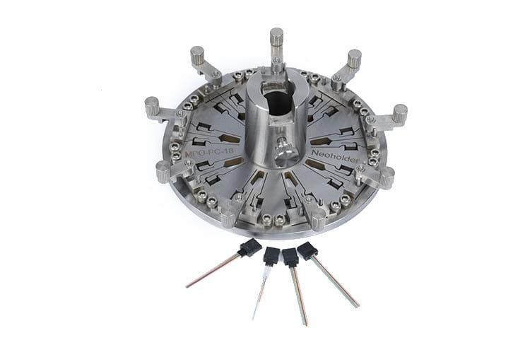 High precision optic connector polishing jig for patch cord making machine