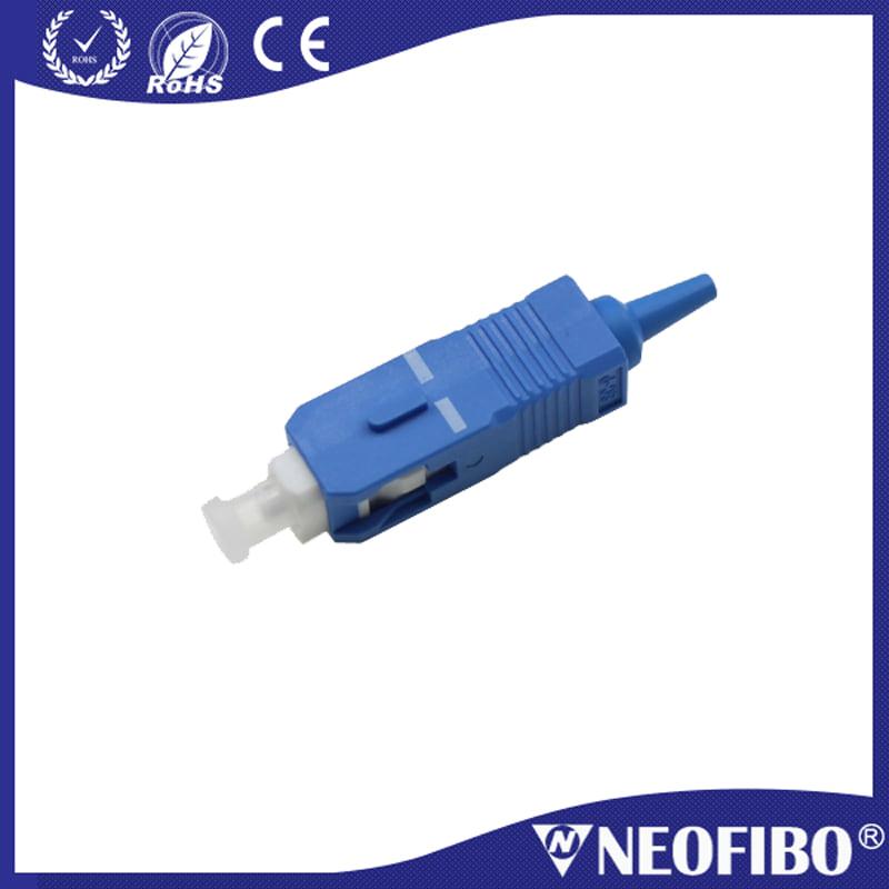 sc upc connector -Blue ceramic ferrule single mode simplex fiber optic connector