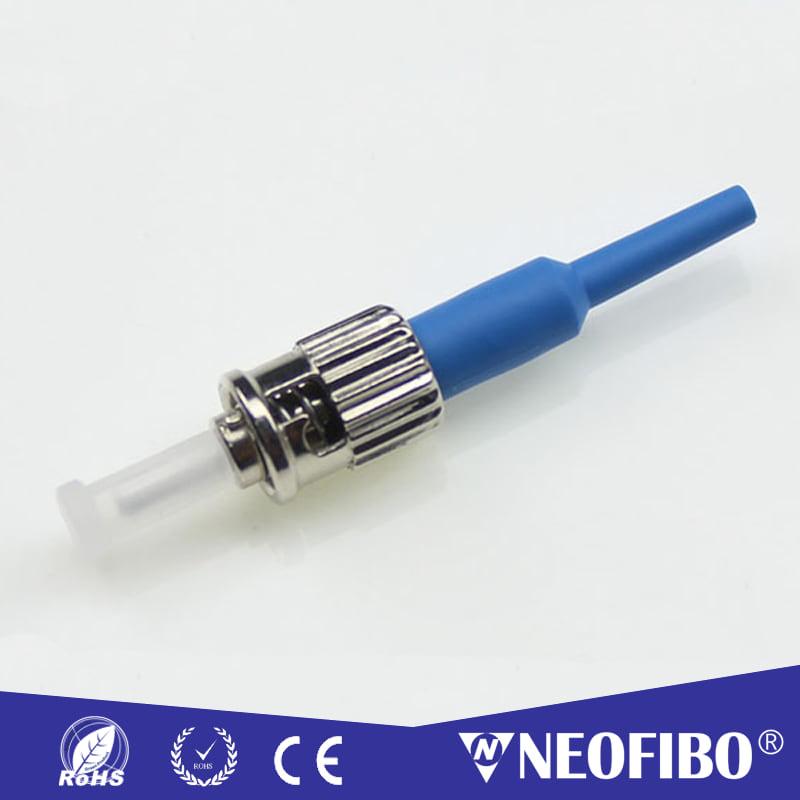 ST UPC connector-ST UPC Blue Single Mode Simplex 0.9mm Fiber Optic Connector with Ceramic Ferrule
