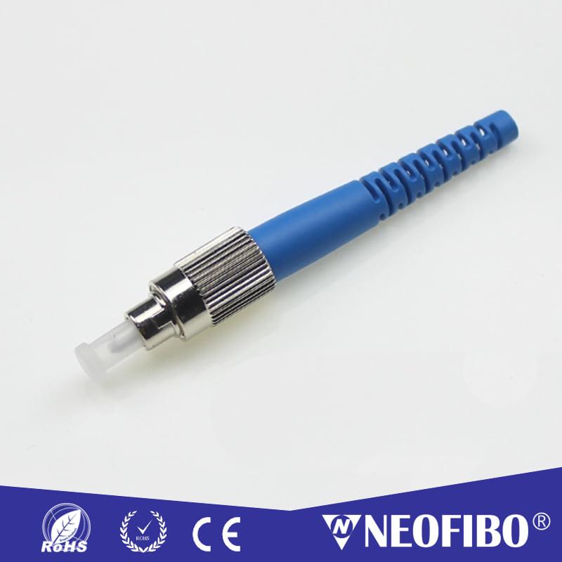 FC UPC Blue Ceramic Ferrule Single Mode Simplex 2.0mm Boot Fiber Optic Connector