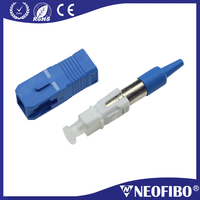 sc upc connector -Blue ceramic ferrule single mode simplex fiber optic connector