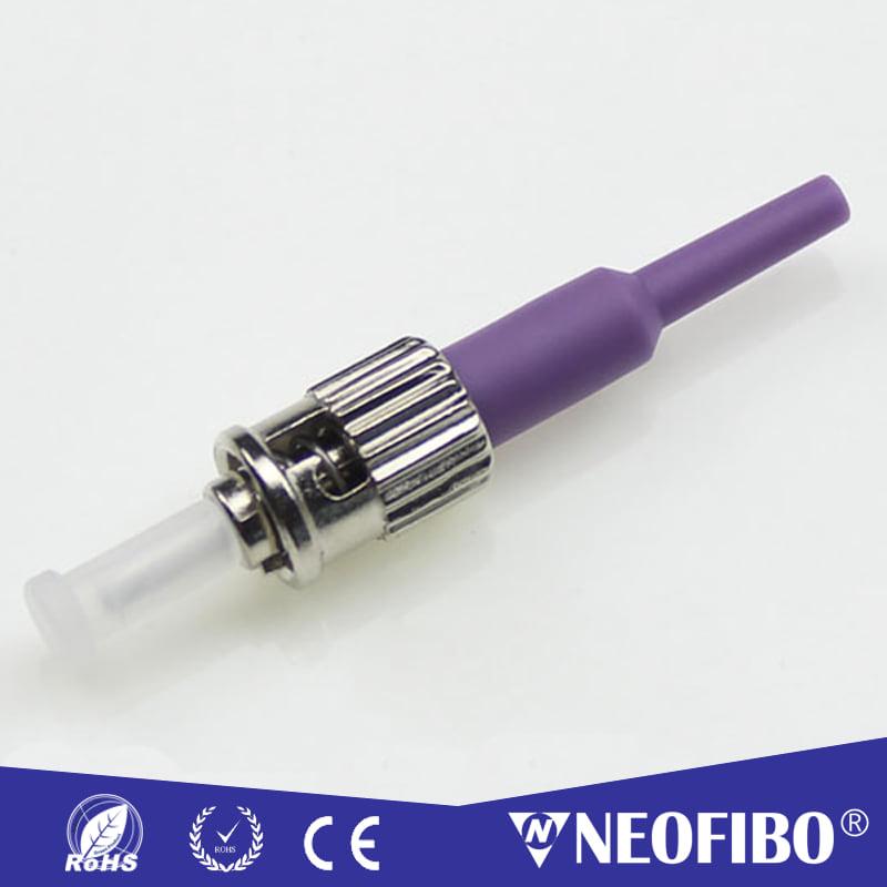 ST om4 connector-Violet Multi Mode Simplex 0.9mm Fiber Optic Connector