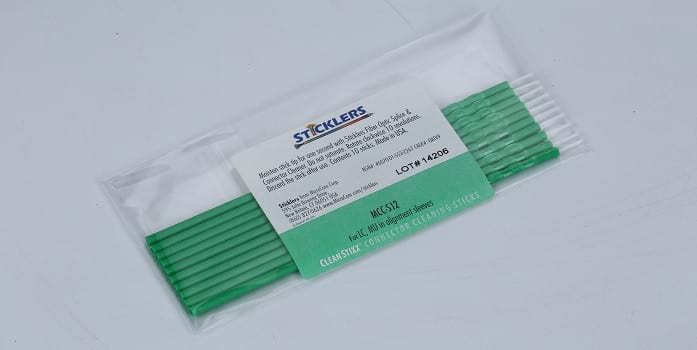 fiber connctor cleaner - Sticklers fiber connector cleaner